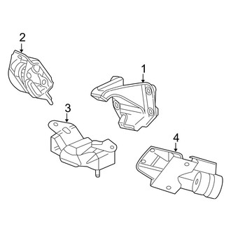 Dodge OE - Engine & Transmission Mounting (2500 / 3500 Quad Cab 4WD 5.7L)