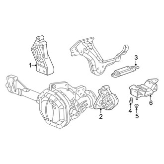 Dodge OE - Engine & Transmission Mounting (2500 / 3500 RWD 5.9L)