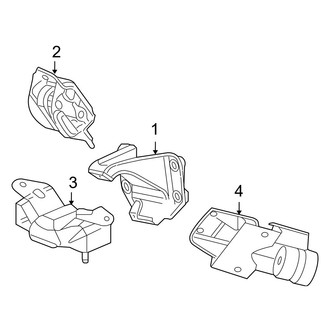 Dodge OE - Engine & Transmission Mounting (Regular Cab / Quad Cab 140.5" / 160.5" Wheelbase 4WD 5.9L)