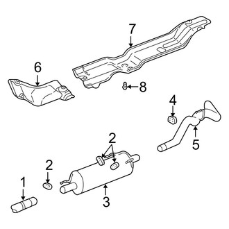 Dodge OE - Exhaust System - Exhaust Components (5.7L)