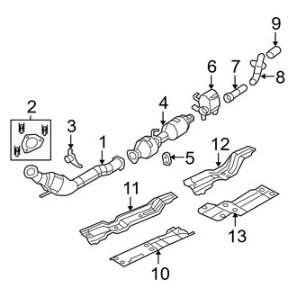 Dodge OE - Exhaust System - Exhaust Components (2500 Quad Cab 6.7L)