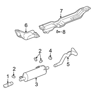 Dodge OE - Exhaust System - Exhaust Components (8.0L)