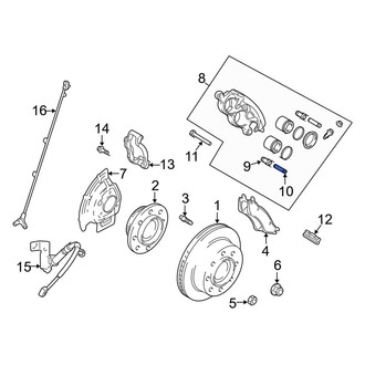 Dodge OE - Front Disc Brake Caliper Pin