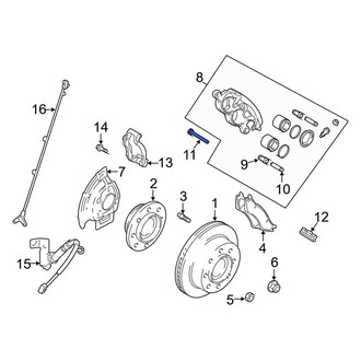 Dodge OE - Front Disc Brake Caliper Pin