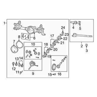Dodge OE - Front Suspension - Front Axle & Carrier (4WD)