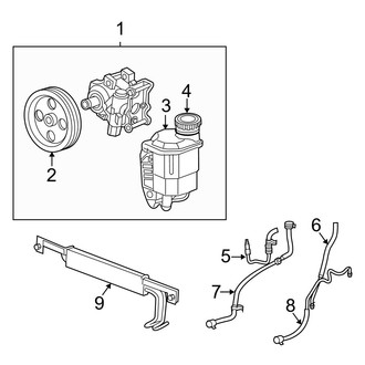 Dodge OE - Steering Gear & Linkage - Pump & Hoses (With Hydrobooster), (4WD 8.0L)