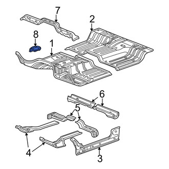 Dodge OE - Front Floor Pan Reinforcement Brace