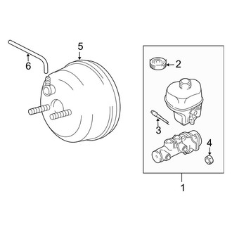 Dodge OE - Cab - Components on Dash Panel (W/O Hydrobooster), (Quad Cab 5.7L)