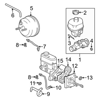 Dodge OE - Cab - Components on Dash Panel (W/O, With Hydrobooster), (Quad Cab)