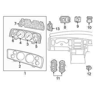 Dodge OE - Instrument Panel - Cluster & Switches