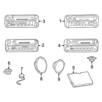 Dodge OE - Instrument Panel - Sound System (2500 / 3500)