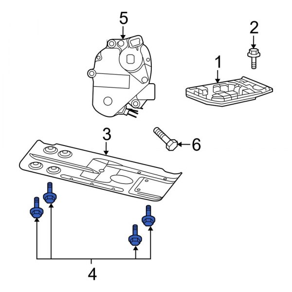 Powertrain Skid Plate Bolt