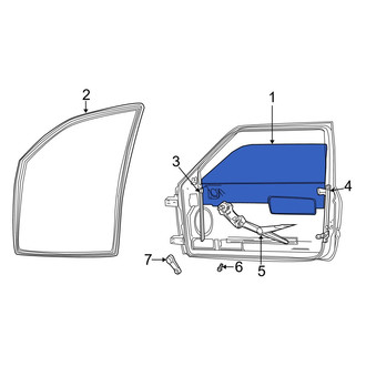 Dodge OE - Rear Right Door Glass