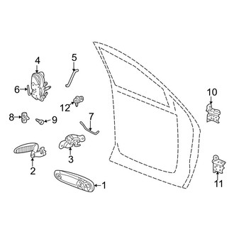 Dodge OE - Front Door - Lock & Hardware (Quad Cab)