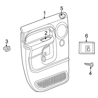 Dodge OE - Rear Door - Interior Trim (2500 / 3500 Quad Cab)