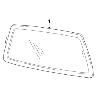 Dodge OE - Back Glass - Glass (2500 / 3500 Regular Cab / Quad Cab 140.5" / 160.5" Wheelbase)