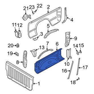 Dodge OE - Rear Right Inner Truck Bed Panel