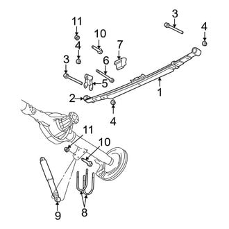 Dodge OE - Rear Suspension - Suspension Components (4WD)