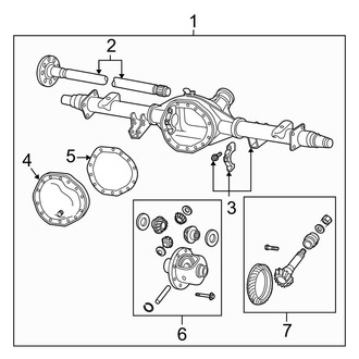 Dodge OE - Rear Suspension - Axle Housing (With 10.5 Axle), (2500)