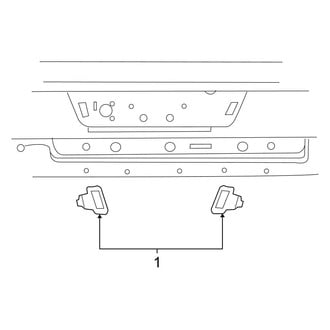 Dodge OE - Rear Lamps - License Lamps (2500 / 3500)