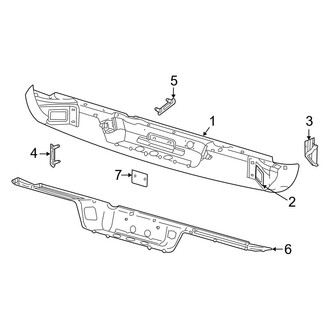 Dodge OE - Rear Bumper - Bumper & Components (2500 / 3500)