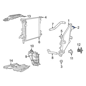 Dodge OE - Upper Radiator Insulator