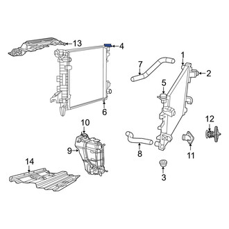 Dodge OE - Upper Radiator Insulator