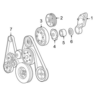 Dodge OE - Cooling - Belts & Pulleys (2500 Regular Cab / Crew Cab 6.7L)