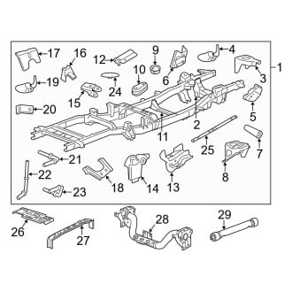 Dodge OE - Frame & Components (Frame & Crossmembers), (4WD)