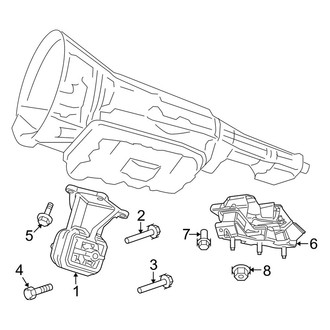 Dodge OE - Engine & Transmission Mounting (2500 Regular Cab / Crew Cab 4WD 6.7L)