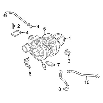 Dodge OE - Engine - Turbocharger & Components (2500 Regular Cab / Crew Cab 6.7L)