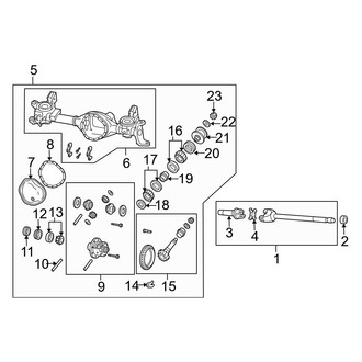 Dodge OE - Front Suspension - Front Axle & Carrier