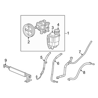 Dodge OE - Steering Gear & Linkage - Pump & Hoses (With Hydrobooster), (RWD 5.7L)