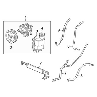 Dodge OE - Steering Gear & Linkage - Pump & Hoses (With Hydrobooster)