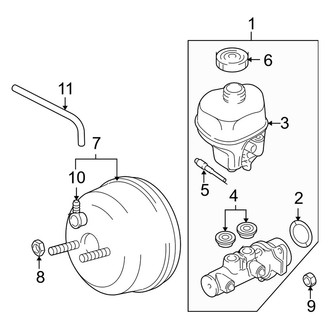 Dodge OE - Cab - Components on Dash Panel (W/O Hydrobooster), (Regular Cab)