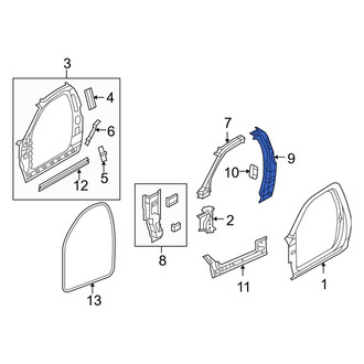 Dodge OE - Left Body B-Pillar Reinforcement