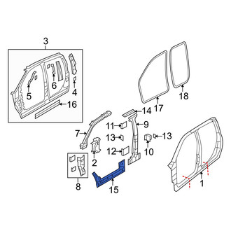 Dodge OE - Left Inner Rocker Panel