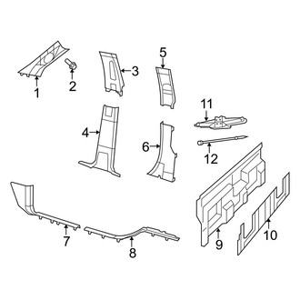 Dodge OE - Cab - Interior Trim (Pillars & Floor)