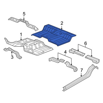 Dodge OE - Rear Floor Pan
