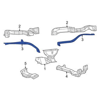 Dodge OE - Left Center Instrument Panel Air Duct