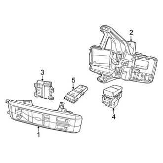 Dodge OE - Overhead Console (2500 / 3500 Regular Cab / Crew Cab / Mega Cab)