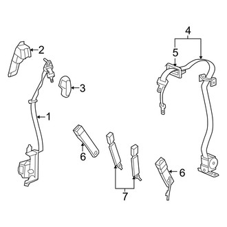 Dodge OE - Restraint Systems - Front Seat Belts (Regular Cab), (Regular Cab)