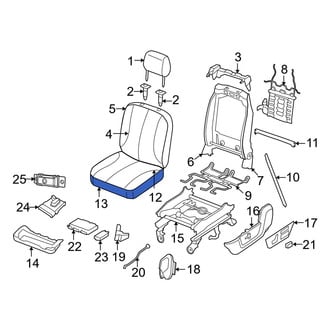 Dodge OE - Front Right Seat Cushion Foam