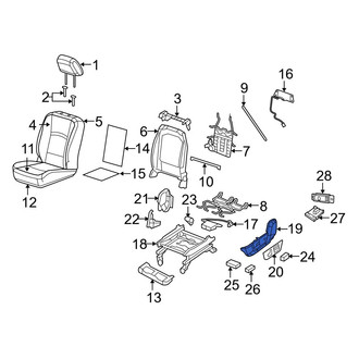 Dodge OE - Front Right Inner Seat Trim Panel