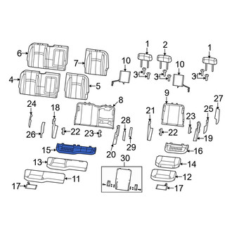 Dodge OE - Rear Right Seat Frame