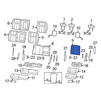 Dodge OE - Rear Left Seat Back Frame