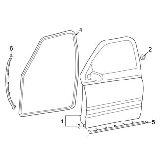 Dodge OE - Front Door - Door & Components