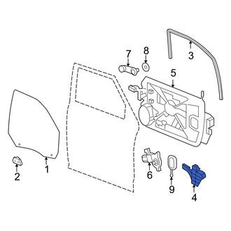 Dodge OE - Front Left Window Channel