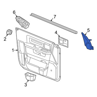 Dodge OE - Front Left Door Mirror Cover