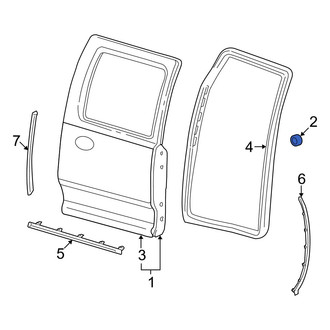Dodge OE - Rear Door Stop